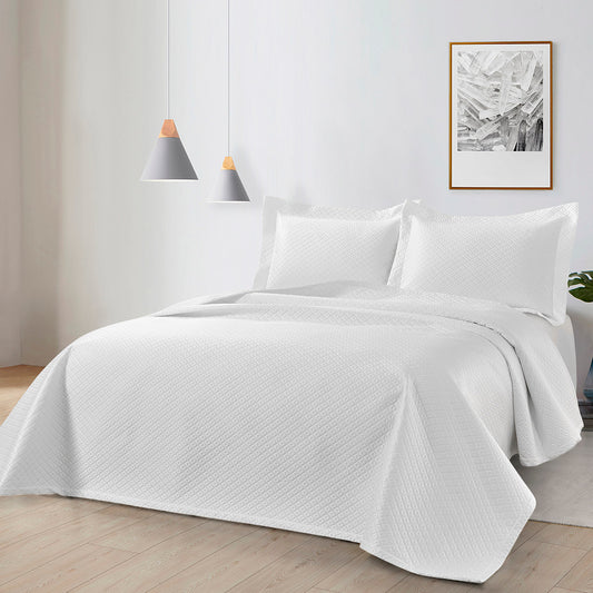 Σετ Κουβερλί Υπέρδιπλο Amelia Art 12322 230x250εκ Λευκό