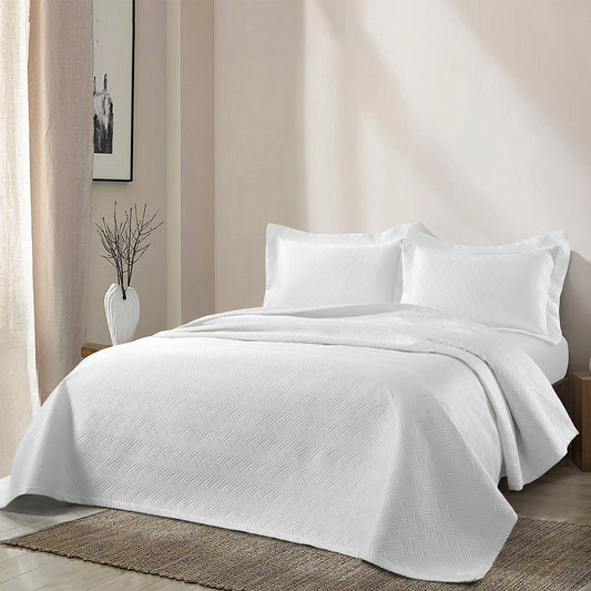 Σετ Κουβερλί Υπέρδιπλο Aeva Art 12323 230x250εκ Λευκό