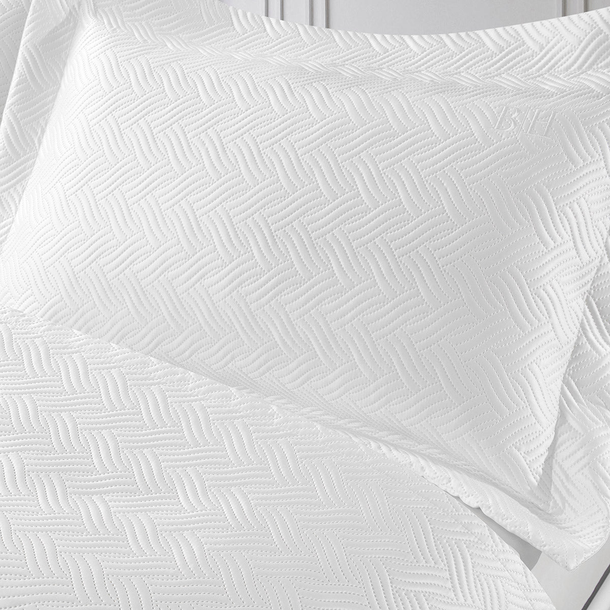 Σετ Κουβερλί Υπέρδιπλο Aeva Art 12323 230x250εκ Λευκό