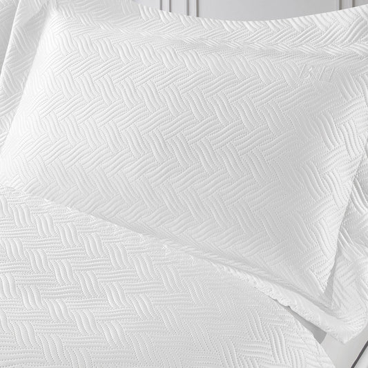 Σετ Κουβερλί Υπέρδιπλο Aeva Art 12323 230x250εκ Λευκό