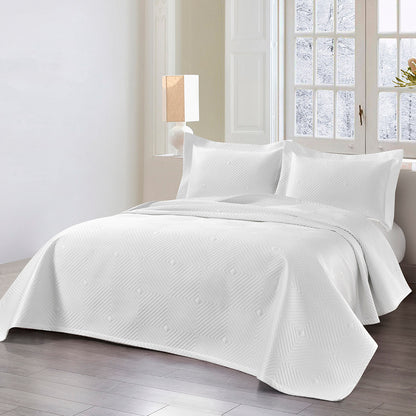 Σετ Κουβερλί Υπέρδιπλο Alisa Art 12324 230x250εκ Λευκό