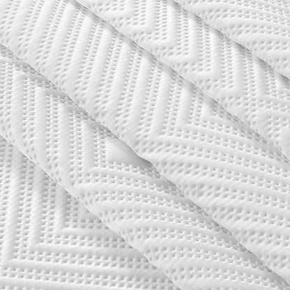 Σετ Κουβερλί Υπέρδιπλο Alisa Art 12324 230x250εκ Λευκό