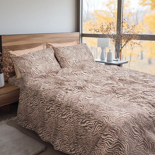 Σετ Σεντόνια Φανελένια King Size Matisse Art 12335 270x260εκ Μπεζ