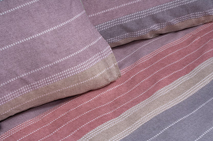 Σετ Παπλωματοθήκη Μονή Glory Art 12371 170x250εκ Ροζ/Γκρι