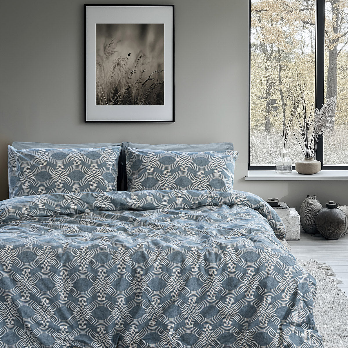 Single Sheet Set Glory Art 12379 170x265cm Blue