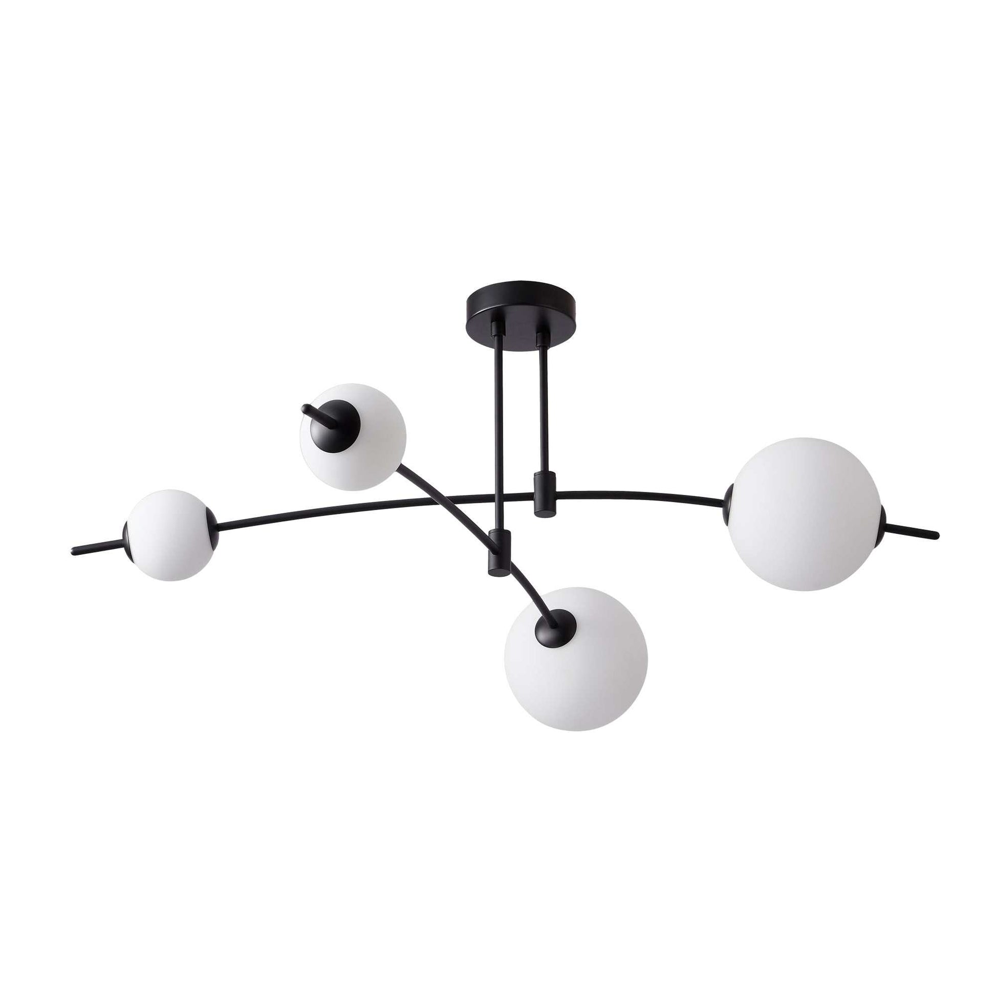 CCC 553-4 ΟΡΟΦΗΣ ΓΡΑΜΜΙΚΟ ΜΑΥΡΟΣ ΣΚΕΛΕΤΟΣ ΜΕ 4 ΦΟΥΣΚΕΣ LED 40W 3000K 1200 LUM Φ128x50