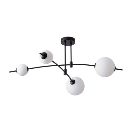 CCC 553-4 ΟΡΟΦΗΣ ΓΡΑΜΜΙΚΟ ΜΑΥΡΟΣ ΣΚΕΛΕΤΟΣ ΜΕ 4 ΦΟΥΣΚΕΣ LED 40W 3000K 1200 LUM Φ128x50