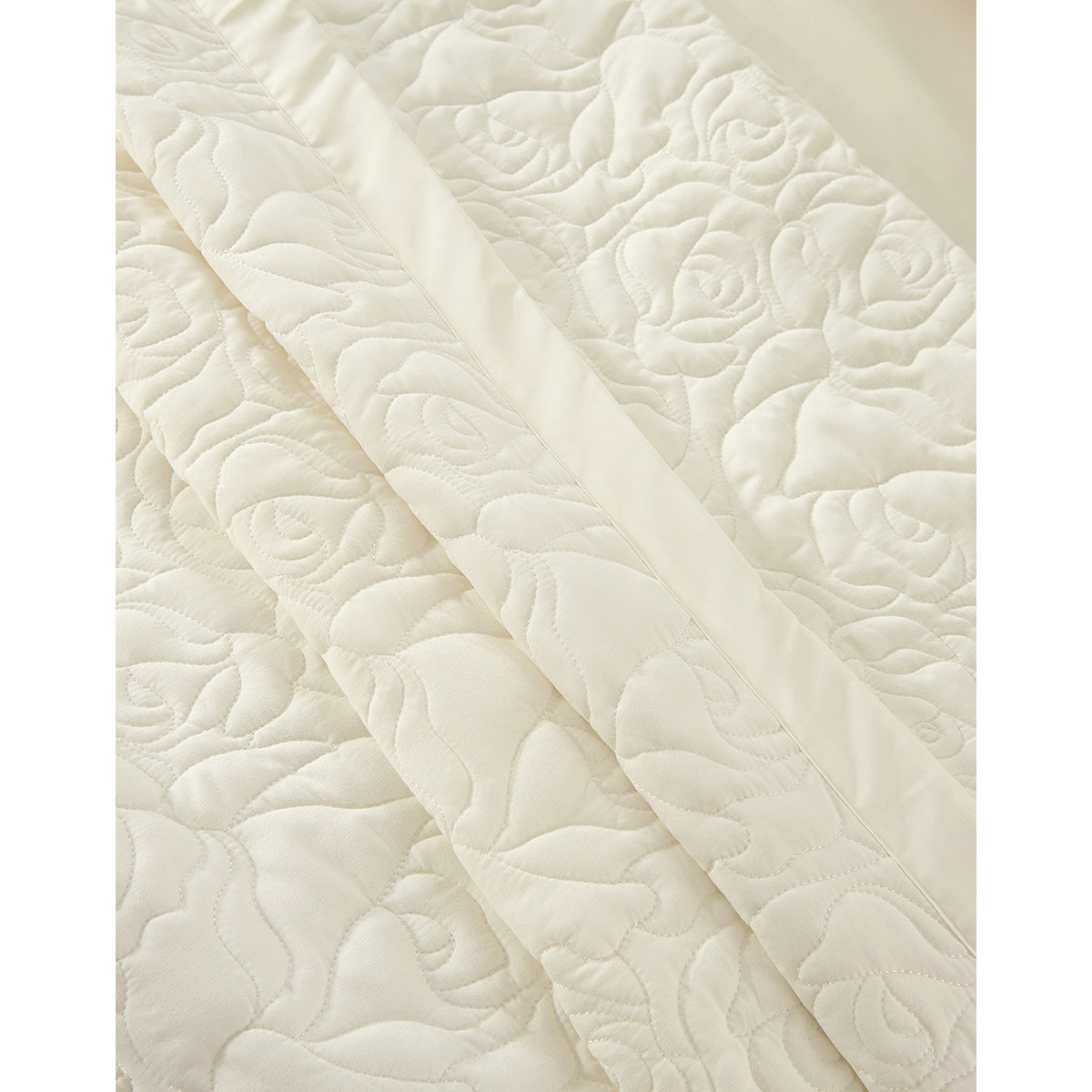 Σετ Κουβερλί Υπέρδιπλο Rose Art 12500 230x250εκ Εκρού