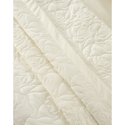 Σετ Κουβερλί Υπέρδιπλο Rose Art 12500 230x250εκ Εκρού