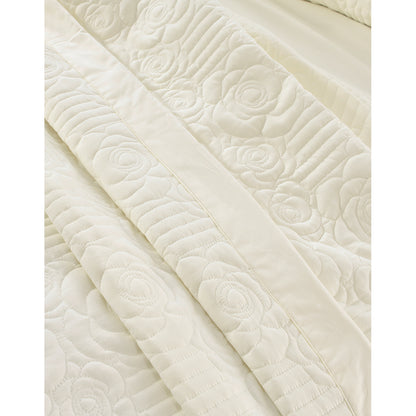 Σετ Κουβερλί Υπέρδιπλο Eros Art 12501 230x250εκ Εκρού