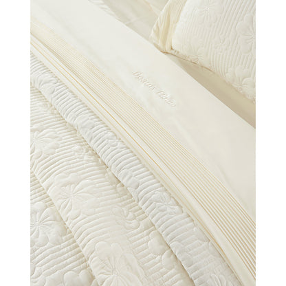 Σετ Κουβερλί Υπέρδιπλο Marilia Art 12502 230x250εκ Εκρού