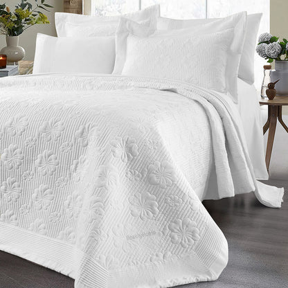 Σετ Κουβερλί Υπέρδιπλο Marilia Art 12502 230x250εκ Λευκό