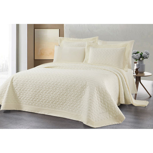 Σετ Κουβερλί Υπέρδιπλο Thalia Art 12504 230x250εκ Εκρού