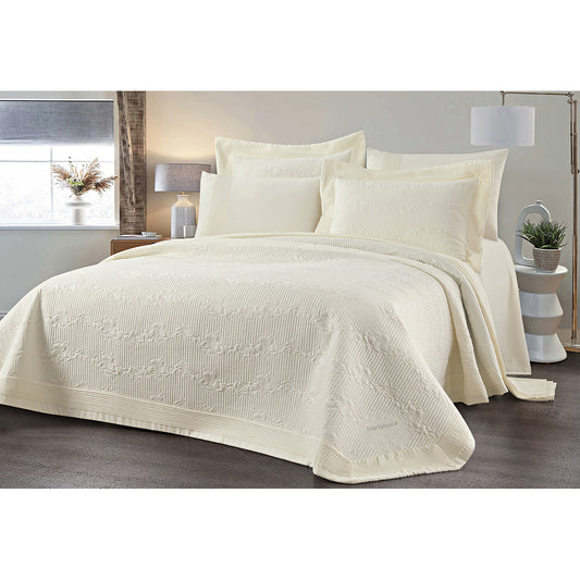 Σετ Κουβερλί Υπέρδιπλο Emelia Art 12505 230x250εκ Εκρού