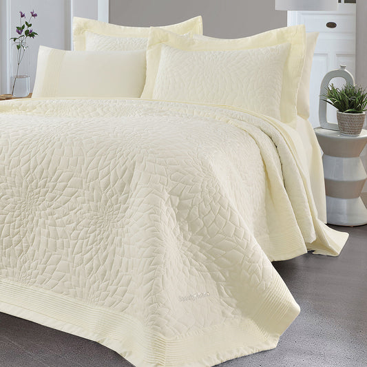 Σετ Κουβερλί Υπέρδιπλο Muse Art 12506 230x250εκ Εκρού