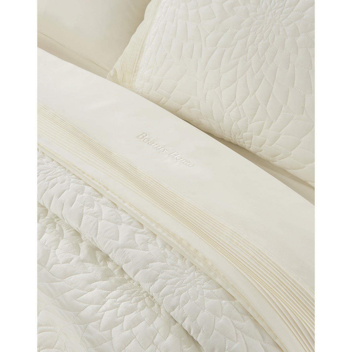 Σετ Κουβερλί Υπέρδιπλο Muse Art 12506 230x250εκ Εκρού