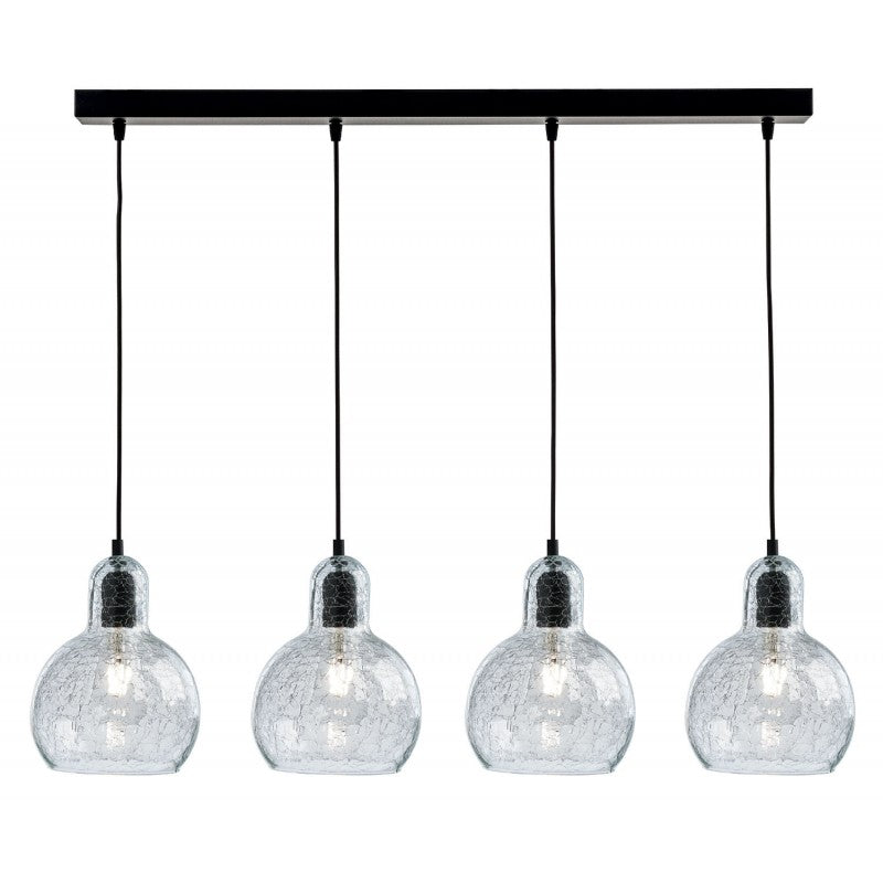 Φωτιστικό Πολύφωτο 4φ Μέταλλο/Γυαλί Ε27