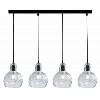 Φωτιστικό Πολύφωτο 4φ Μέταλλο/Γυαλί Ε27