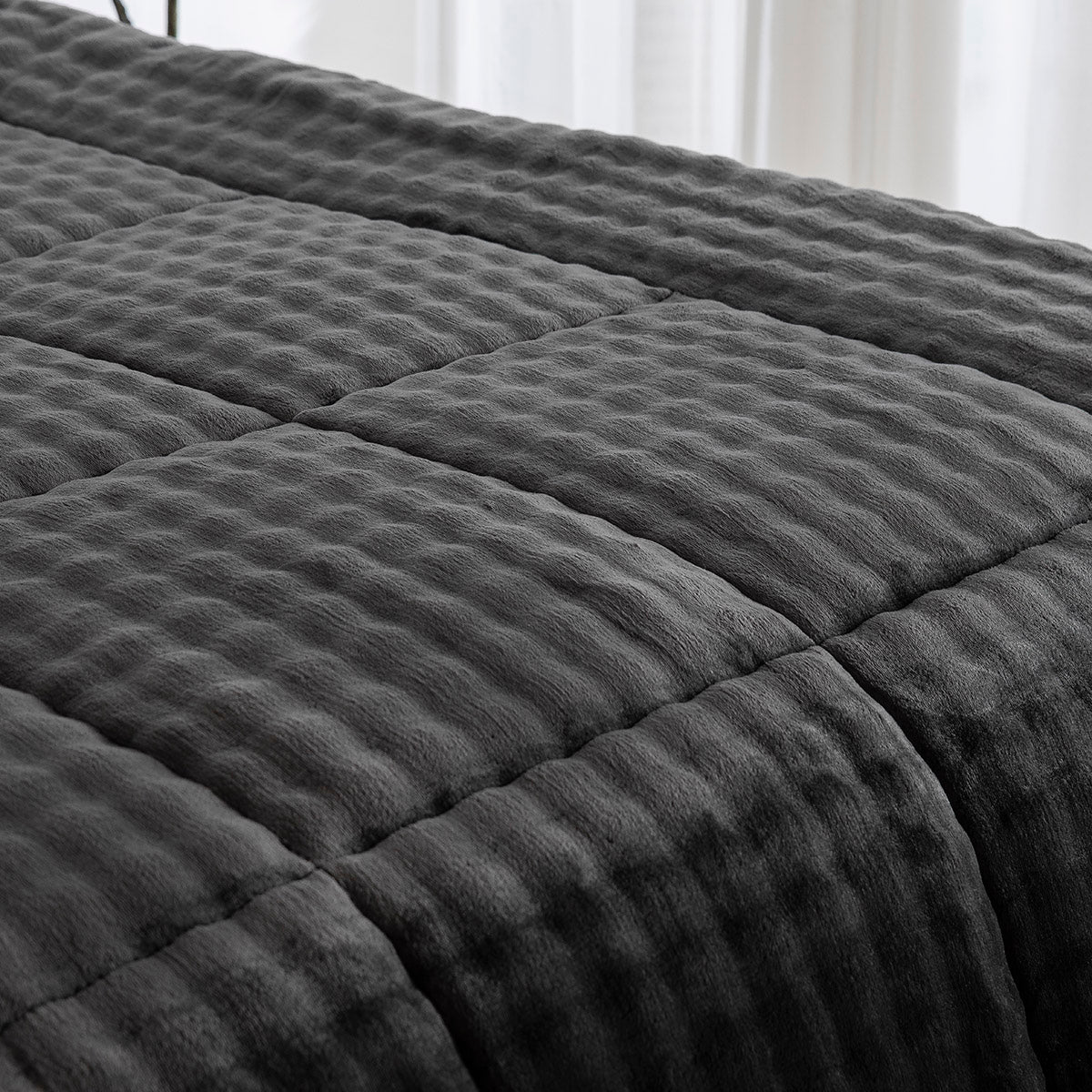 Κουβερτοπάπλωμα Υπέρδιπλο Art 12513 220x240εκ Ανθρακί