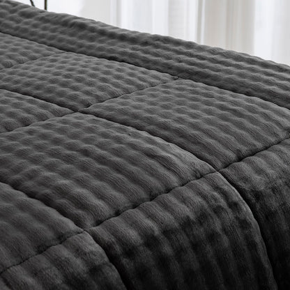 Κουβερτοπάπλωμα Υπέρδιπλο Art 12513 220x240εκ Ανθρακί