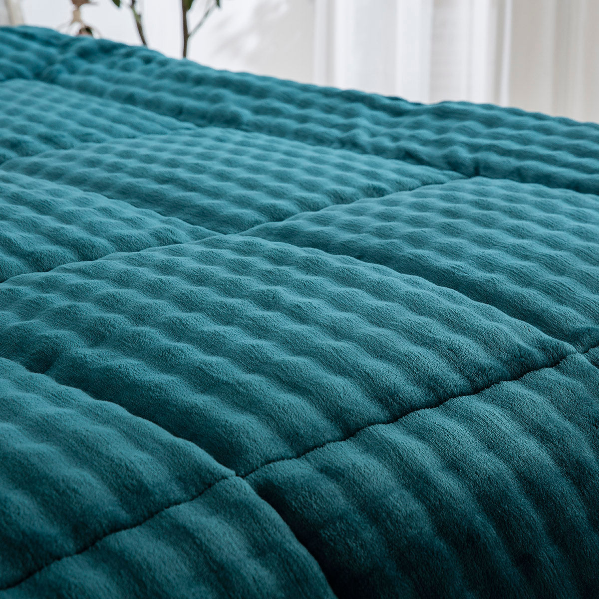 Κουβερτοπάπλωμα Υπέρδιπλο Art 12514 220x240εκ Πετρόλ