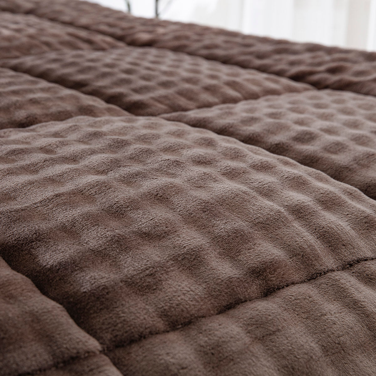 Κουβερτοπάπλωμα Υπέρδιπλο Art 12515 220x240εκ Μόκα