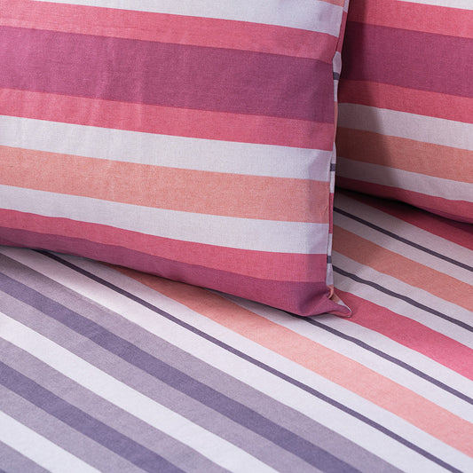 Σετ Πάπλωμα Μονό Moments Αrt 12562 160x230εκ Ροζ/Γκρι