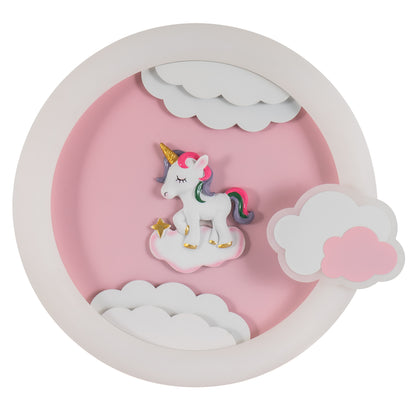 CCC 4319 ΠΛΑΦΟΝΙΕΡΑ ΠΑΙΔΙΚΗ LED ΡΟΖ ΜΟΝΟΚΕΡΟΣ CCT Φ50εκ