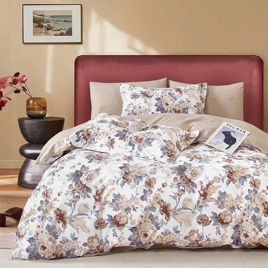 Σετ Παπλωματοθήκη Υπέρδιπλη Art 12603 Claudio 230x250εκ Μπεζ-Γκρι