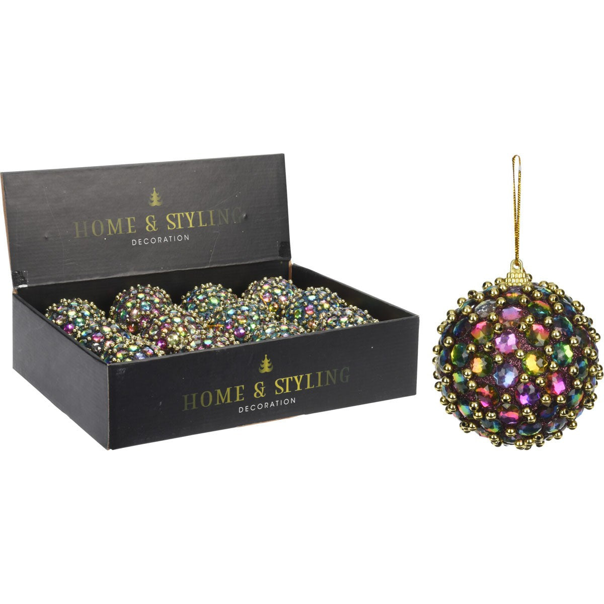 Μπάλα Ιριδίζον με Χάντρες 8εκ