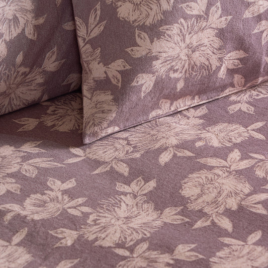 Σετ Παπλωματοθήκη Φανελένια Μονή Muscat Art 12635 160x240εκ Σάπιο Μήλο