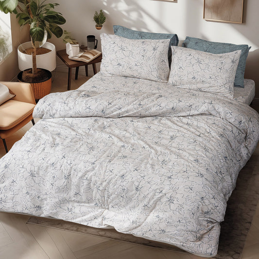 Σετ Παπλωματοθήκη Φανελένια Μονή Cinsault Art 12637 160x240εκ Μπεζ