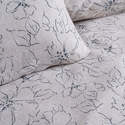 Σετ Σεντόνια Φανελένια Μονά με Λάστιχο Cinsault Art 12637 105x200+32εκ Μπεζ