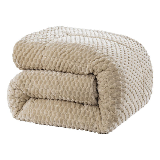 Κουβερτοπάπλωμα Μονό Art 12651 160x240εκ Μπεζ