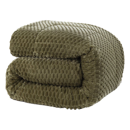 Κουβερτοπάπλωμα Ημίδιπλο Art 12652 180x240εκ Λαδί