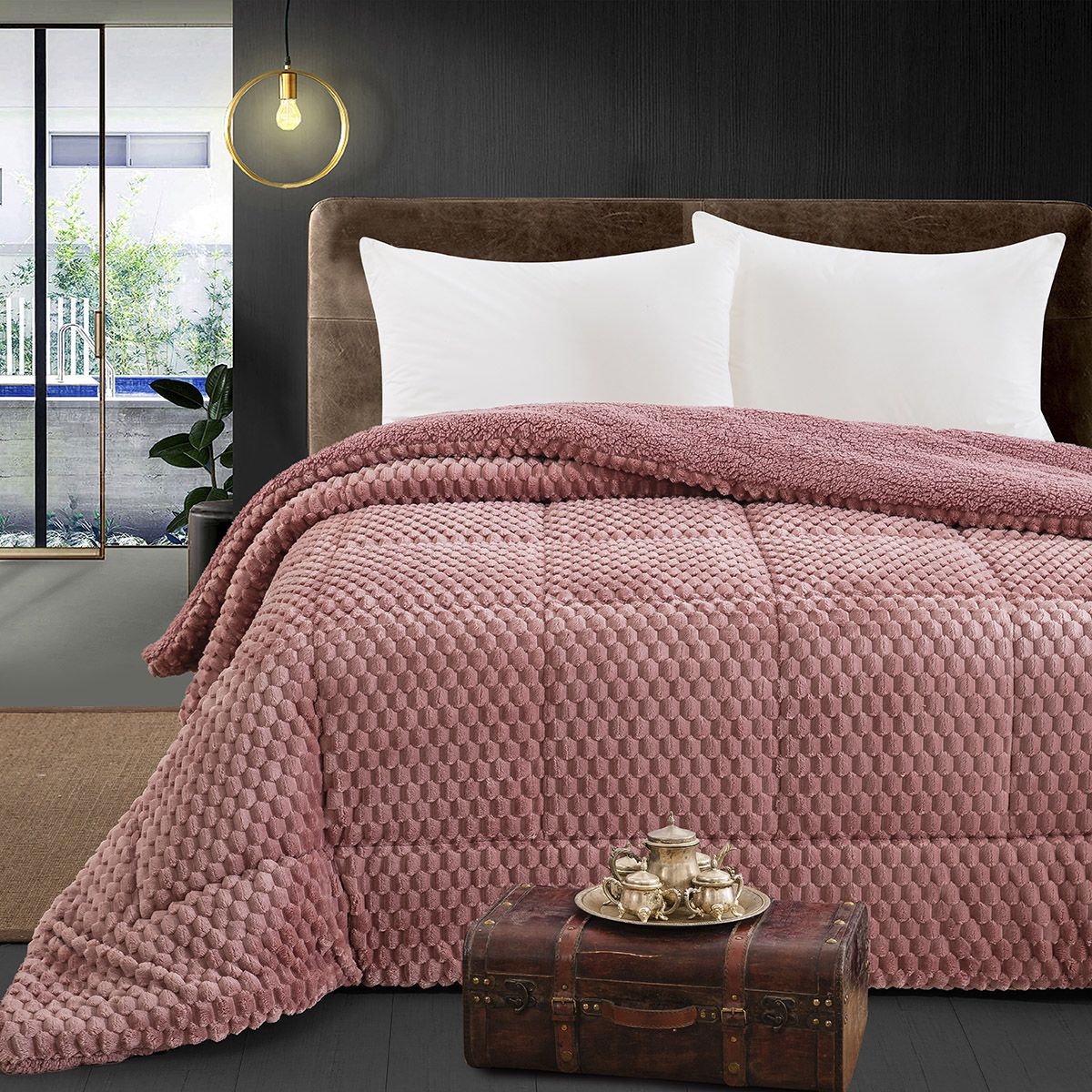 Κουβερτοπάπλωμα Ημίδιπλο Art 12653 180x240εκ Σάπιο Μήλο