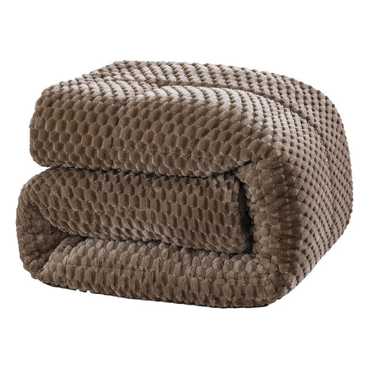 Κουβερτοπάπλωμα Μονό Art 12654 160x240εκ Μόκα