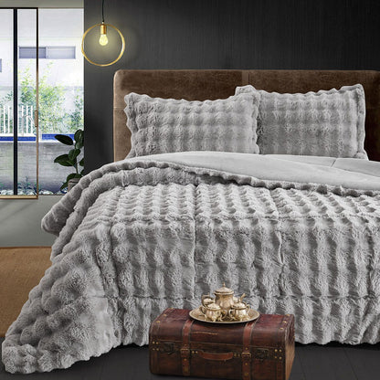 Κουβερτοπάπλωμα Υπέρδιπλο Art 12662 220x240εκ Γκρι