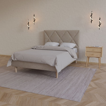 Κρεβάτι Fortuna Μπεζ 140x200εκ