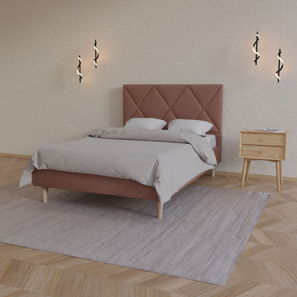 Κρεβάτι Fortuna Τερακότα 140x200εκ