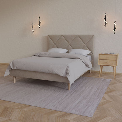 Κρεβάτι Fortuna Μπεζ 160x200εκ