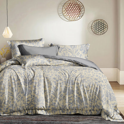 Σετ Σεντόνια Υπέρδιπλα Memories Art 12677 230x260εκ Μπεζ/Γκρι