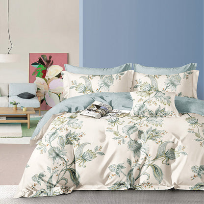 Double XL Sheet Set Memories Art 12694 230x260cm Beige