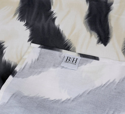 Double Fitted Sheet Set Memories Art 12695 165x200+30cm Beige