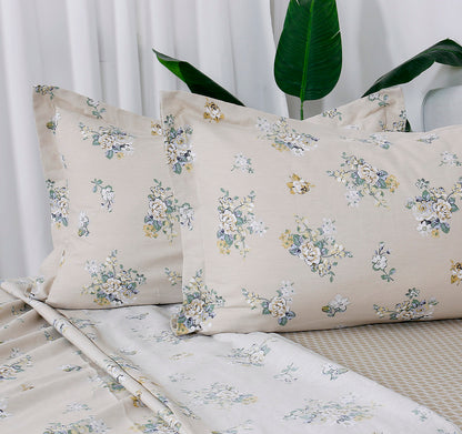 Memories Art 12698 King-size Fitted Sheet Set 165x200+30cm Beige