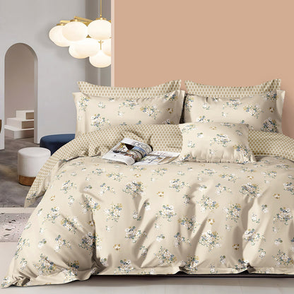 Memories Art 12698 King-size Fitted Sheet Set 165x200+30cm Beige