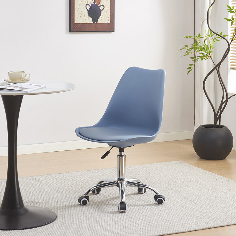 Καρέκλα Γραφείου Εργασίας Gaston II PP-PU σε Απόχρωση Ανοιχτό Μπλε 48x57x77-90