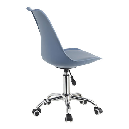 Καρέκλα Γραφείου Εργασίας Gaston II PP-PU σε Απόχρωση Ανοιχτό Μπλε 48x57x77-90