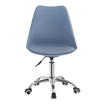 Καρέκλα Γραφείου Εργασίας Gaston II PP-PU σε Απόχρωση Ανοιχτό Μπλε 48x57x77-90
