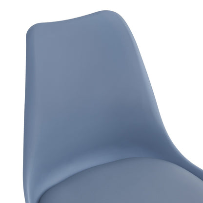 Καρέκλα Γραφείου Εργασίας Gaston II PP-PU σε Απόχρωση Ανοιχτό Μπλε 48x57x77-90